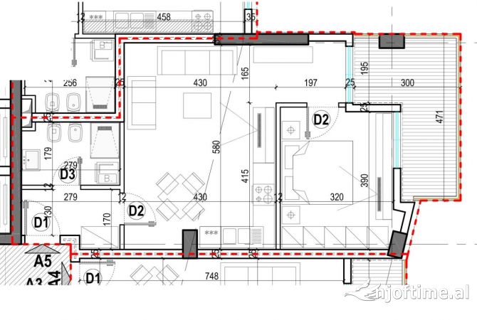 Shtepi ne shitje 1+1 ne Tirane - 138,500 Euro