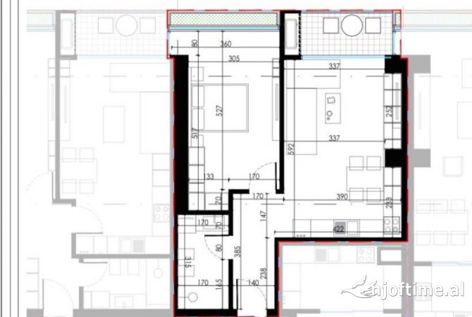 Shtepi ne shitje 1+1 ne Tirane - 139,850 Euro