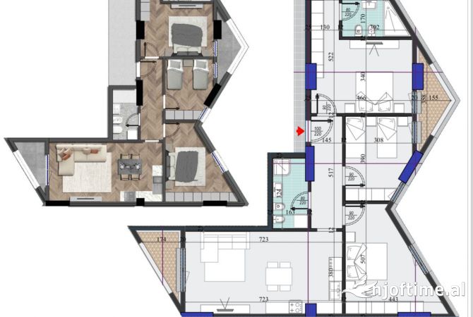 Shtepi ne shitje 3+1 ne Tirane - 185,250 Euro