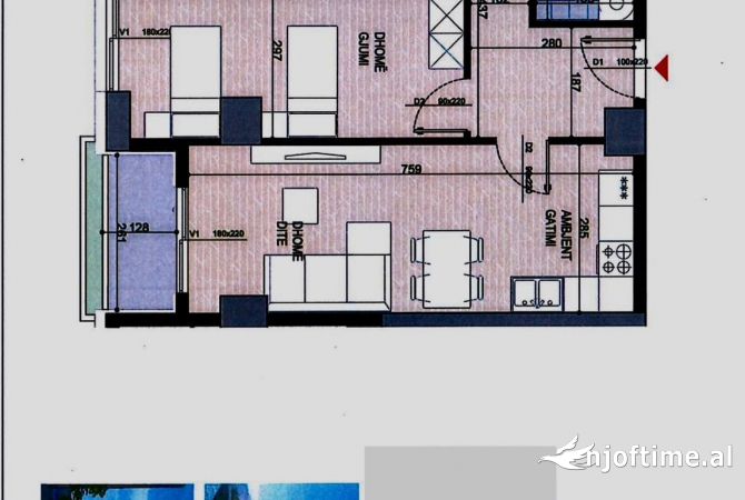 Shtepi ne shitje 2+1 ne Tirane - 150,000 Euro