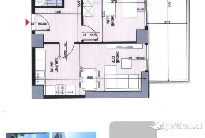 Shtepi ne shitje 2+1 ne Tirane - 150,000 Euro