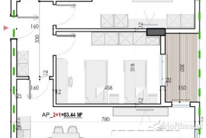 Shtepi ne shitje 2+1 ne Tirane - 68,300 Euro