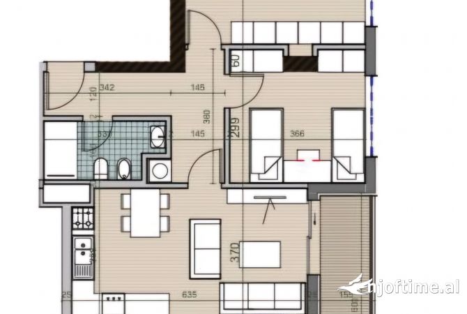 Shtepi ne shitje 2+1 ne Tirane - 108,500 Euro