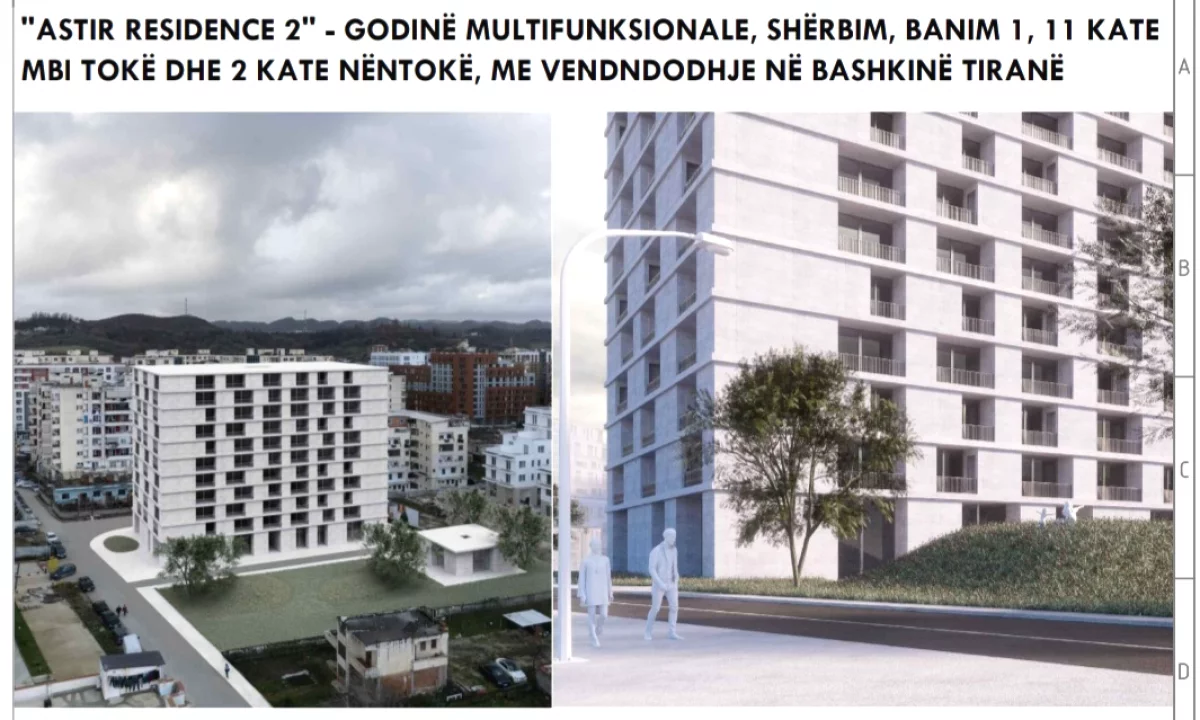 Apartment for sale in Tirana 1+1, Emty