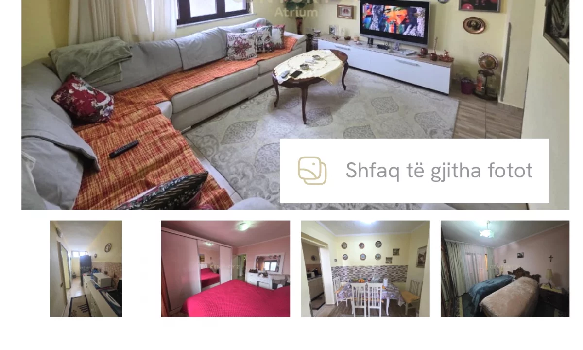 Shtepi ne shitje Apartament ne Tirane, 2+1, Mobilimi Pjeserisht e mobiluar, Pagesa 120,000  Euro.