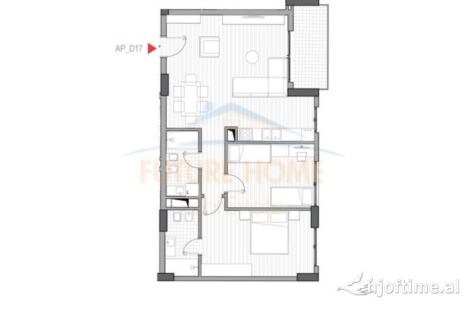 Shtepi ne shitje 2+1 ne Tirane - 156,100 Euro