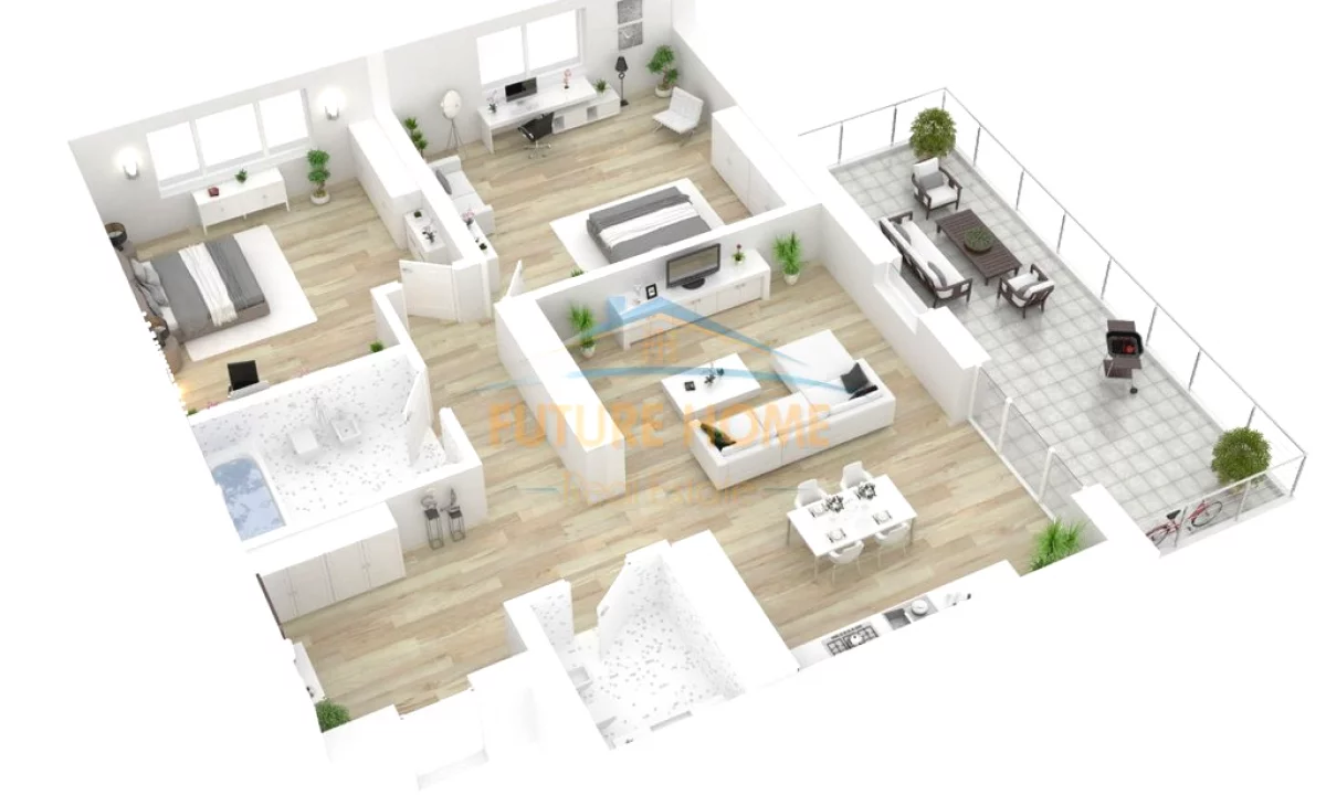 Shtepi ne shitje Apartament ne Tirane, 2+1, Mobilimi E mobiluar, Pagesa 360,000  Euro.