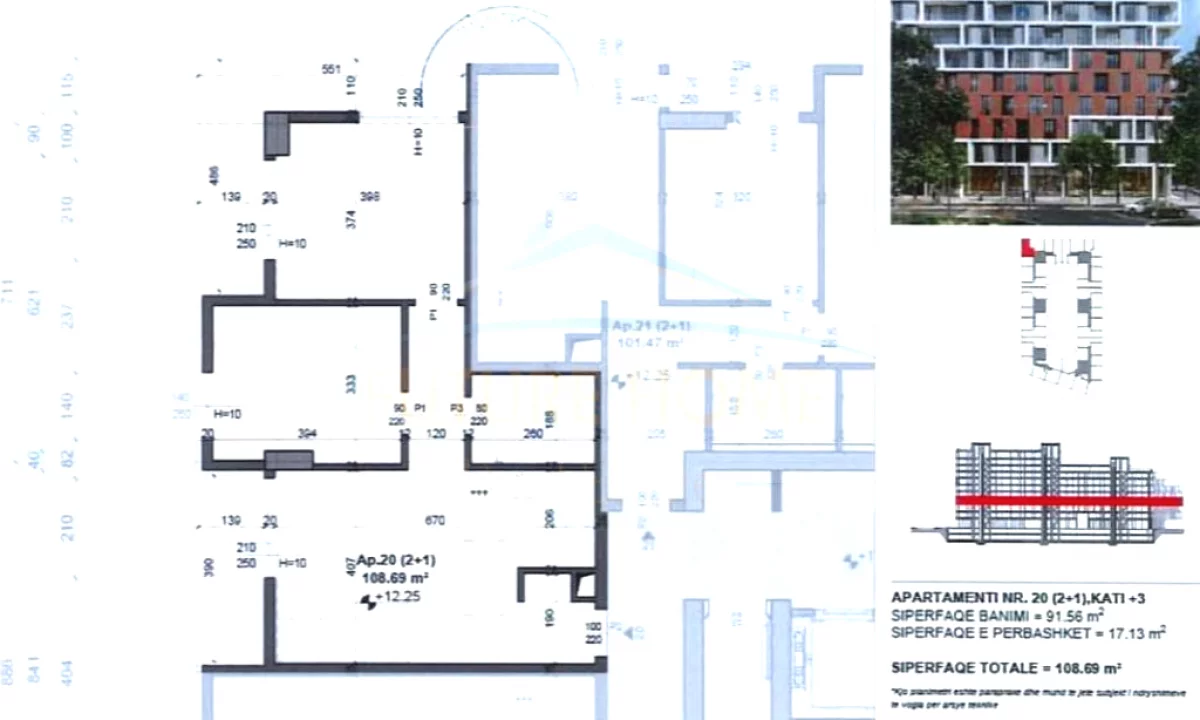 Shtepi ne shitje Apartament ne Tirane, 2+1, Mobilimi Bosh, pa mobiluar, Pagesa 155,000  Euro.