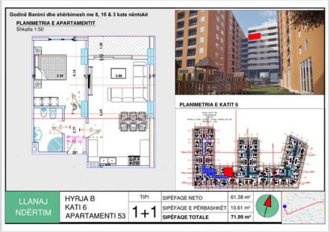 Shtepi ne shitje 1+1 ne Tirane - 78,100 Euro