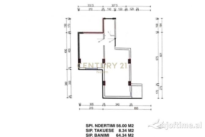 Shtepi ne shitje 1+1 ne Tirane - 1,200,000 Euro