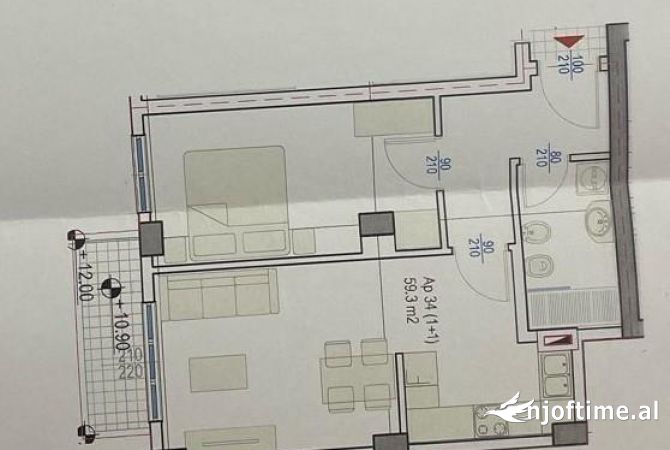 Shtepi ne shitje 1+1 ne Tirane - 248,150 Euro
