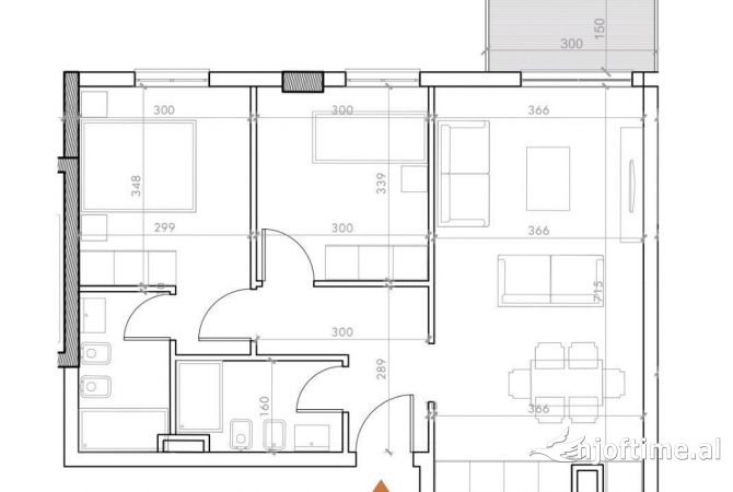 Shtepi ne shitje 2+1 ne Tirane - 187,000 Euro
