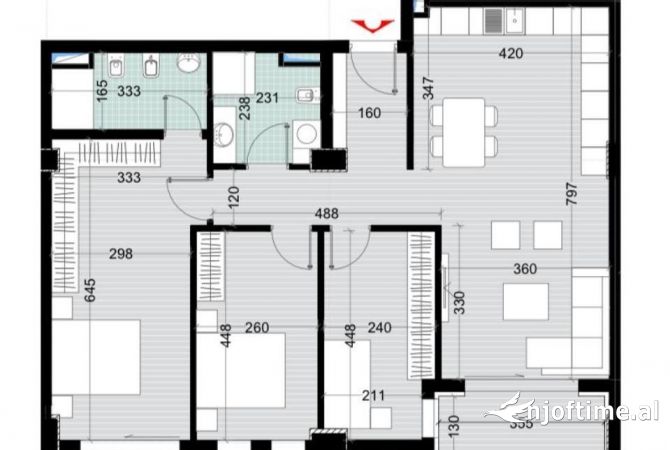 Shtepi ne shitje 3+1 ne Tirane - 133,200 Euro