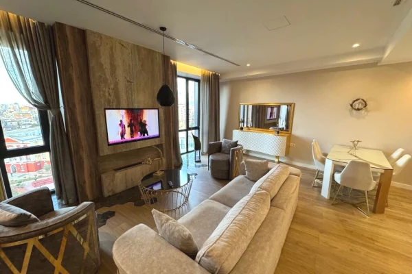 Shtepi me qera Apartament ne Tirane, 1+1, Mobilimi E mobiluar, Pagesa 1,299  Euro.