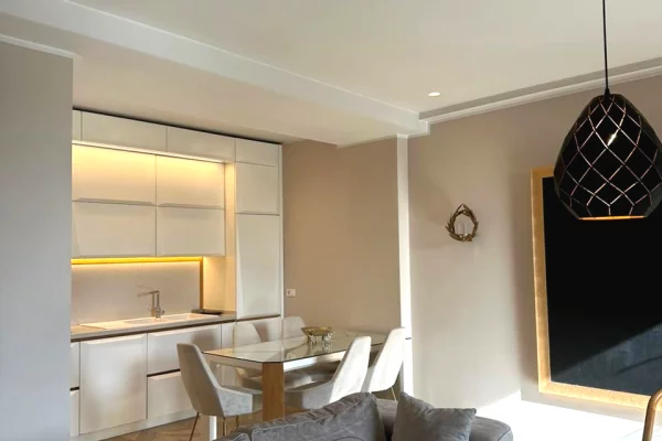 Shtepi me qera Apartament ne Tirane, 1+1, Mobilimi E mobiluar, Pagesa 1,299  Euro.