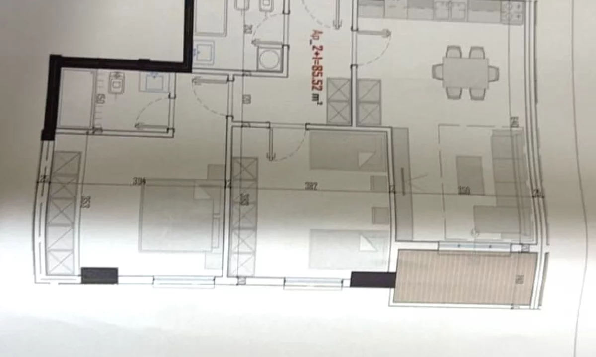 Shtepi ne shitje Apartament ne Tirane, 2+1, Mobilimi Bosh, pa mobiluar, Pagesa 97,850  Euro.