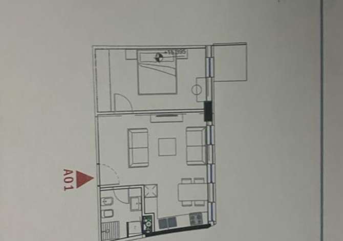 Shtepi ne shitje Apartament ne Tirane, 1+1, Mobilimi Bosh, pa mobiluar, Pagesa 88,500  Euro.