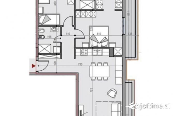 Shtepi ne shitje 2+1 ne Tirane - 123,000 Euro