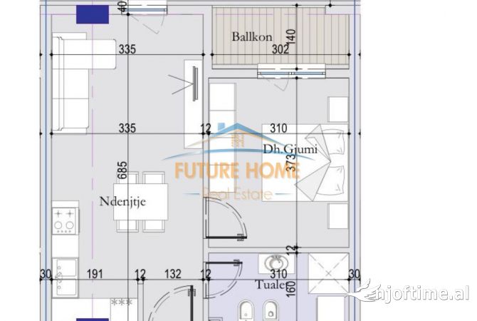 Shtepi ne shitje 1+1 ne Tirane - 77,870 Euro