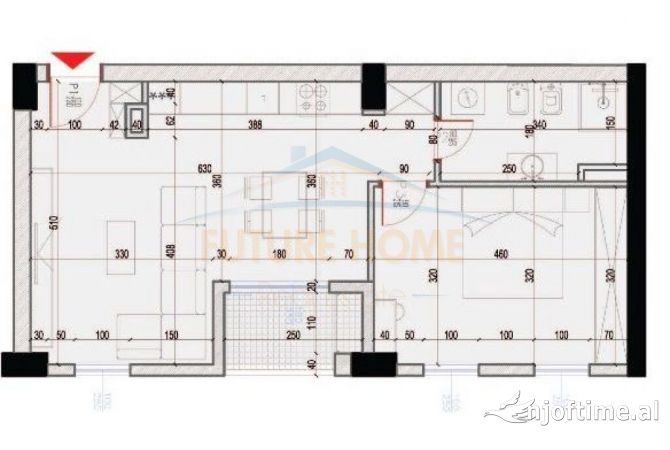 Shtepi ne shitje 1+1 ne Tirane - 193,860 Euro