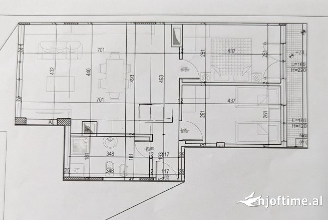 Shtepi ne shitje 2+1 ne Tirane - 160,000 Euro