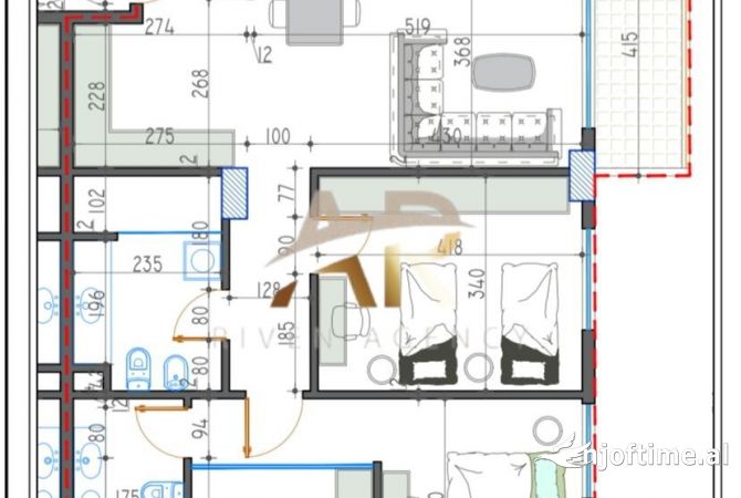Shtepi ne shitje 2+1 ne Tirane - 125,477 Euro