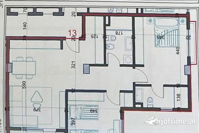 Shtepi ne shitje 2+1 ne Tirane - 82,336 Euro