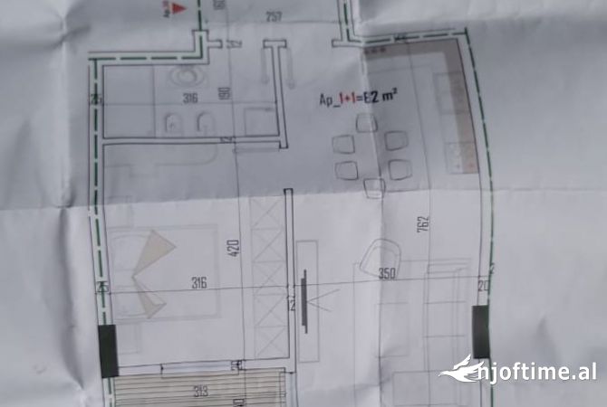 Shtepi ne shitje 1+1 ne Tirane - 57,600 Euro
