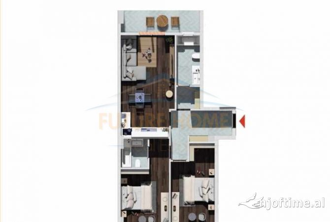 Shtepi ne shitje 2+1 ne Tirane - 77,000 Euro