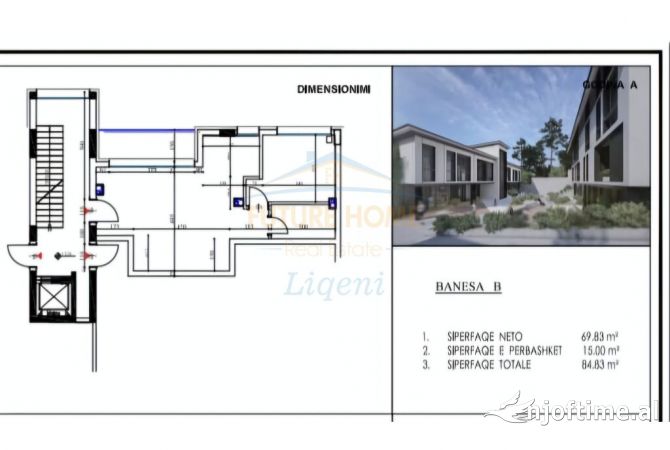 Shtepi ne shitje 1+1 ne Tirane - 203,592 Euro