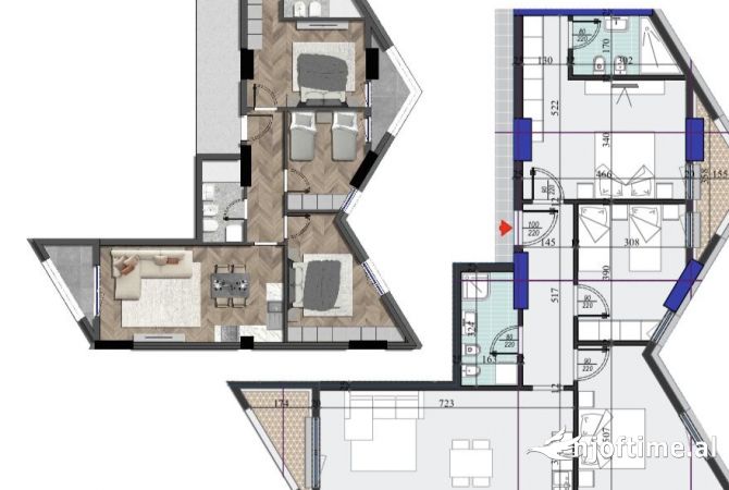 Shtepi ne shitje 3+1 ne Tirane - 185,250 Euro