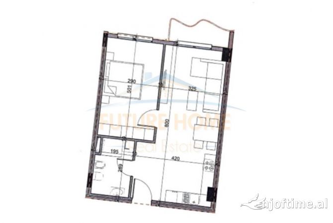 Shtepi ne shitje 1+1 ne Tirane - 69,300 Euro