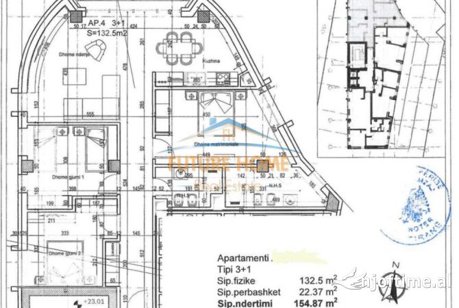 Shtepi ne shitje 2+1 ne Tirane - 151,400 Euro