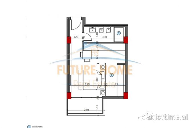 Shtepi ne shitje Garsoniere ne Tirane - 76,000 Euro