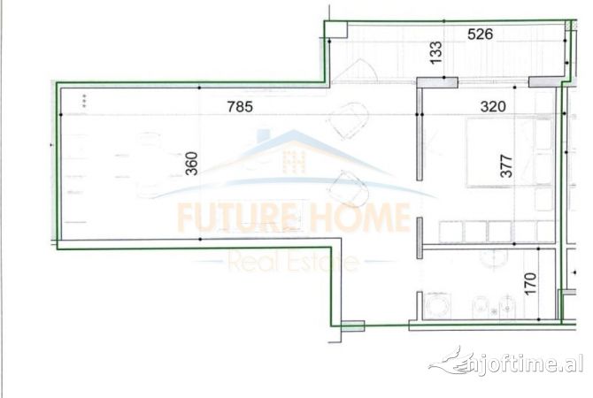 Shtepi ne shitje 1+1 ne Tirane - 114,450 Euro