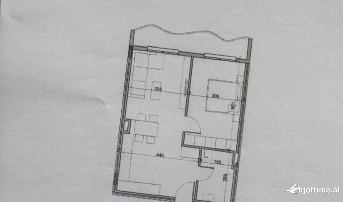 Shtepi ne shitje Apartament ne Tirane, 1+1, Mobilimi Bosh, pa mobiluar, Pagesa 76,000  Euro.