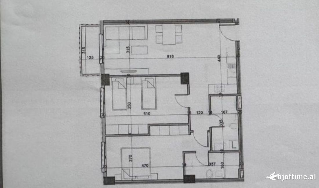Shtepi ne shitje Apartament ne Tirane, 2+1, Mobilimi E mobiluar, Pagesa 105,000  Euro.