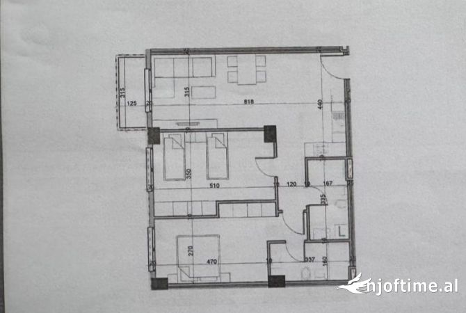 Shitet 2+1 Residenca Aluna