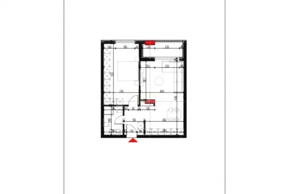 Apartment for sale in Tirana 1+1, Emty