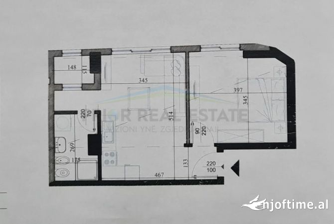 Shtepi ne shitje 1+1 ne Tirane - 86,800 Euro
