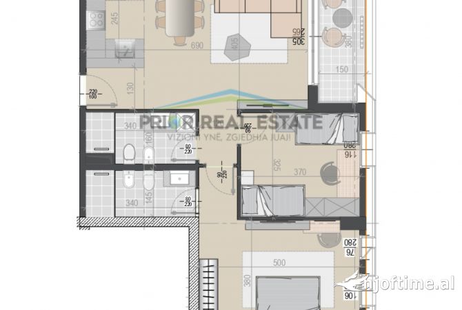 Shtepi ne shitje Apartament ne Tirane, 1+1, Mobilimi Bosh, pa mobiluar, Pagesa 136,800  Euro.