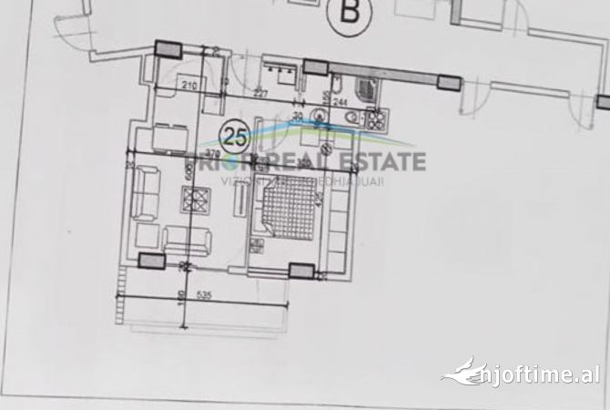 Shtepi ne shitje Apartament ne Tirane, 1+1, Mobilimi Bosh, pa mobiluar, Pagesa 80,000  Euro.
