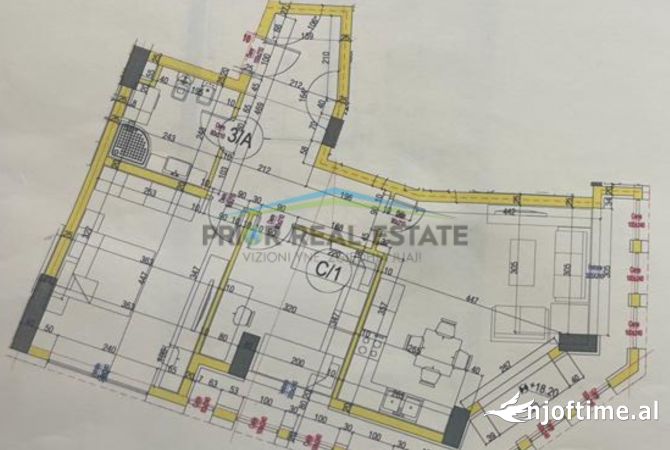 Shtepi ne shitje Apartament ne Tirane, 2+1, Mobilimi Bosh, pa mobiluar, Pagesa 154,000  Euro.