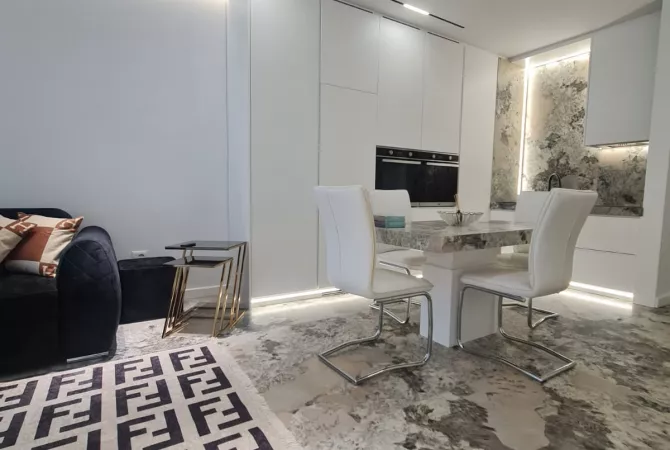 Shtepi me qera Apartament ne Tirane, 1+1, Mobilimi E mobiluar, Pagesa 1,200  Euro.