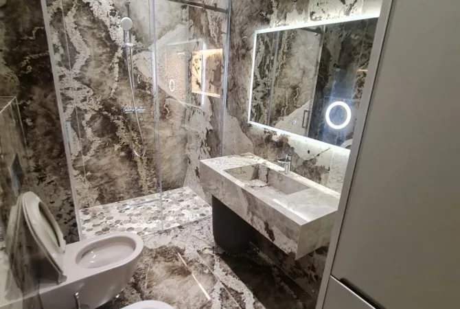 Shtepi me qera Apartament ne Tirane, 1+1, Mobilimi E mobiluar, Pagesa 1,200  Euro.