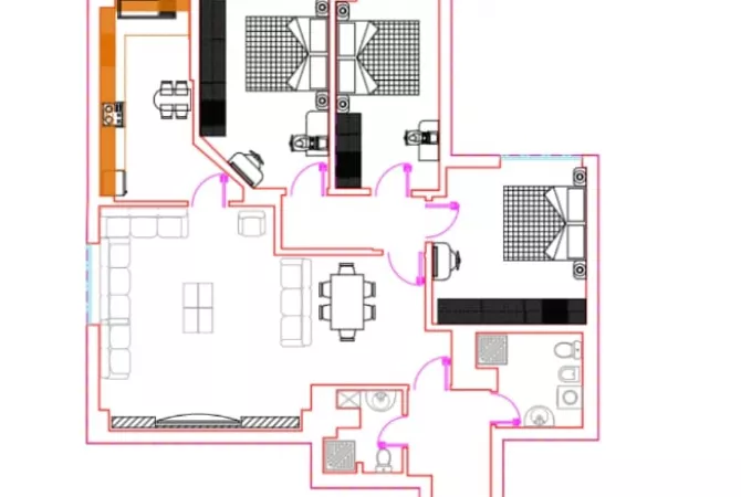 Shtepi me qera Apartament ne Tirane, 3+1, Mobilimi E mobiluar, Pagesa 700  Euro.