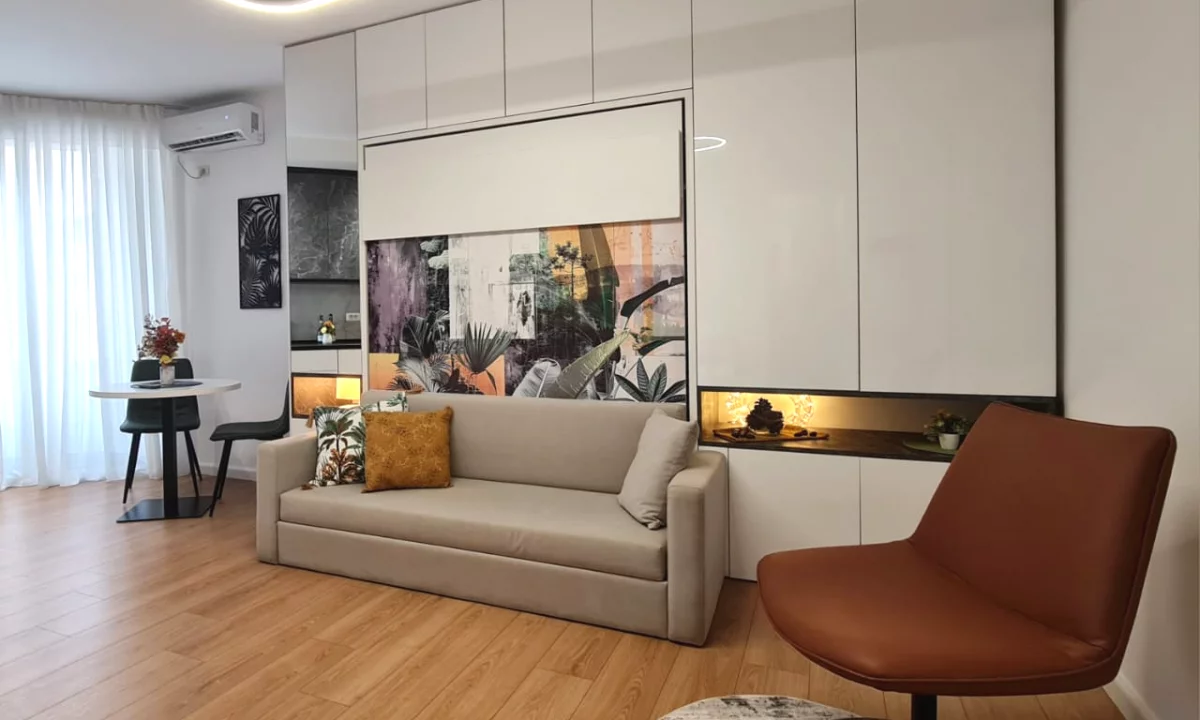 Shtepi ne shitje Apartament ne Tirane, Garsoniere, Mobilimi E mobiluar, Pagesa 83,000  Euro.