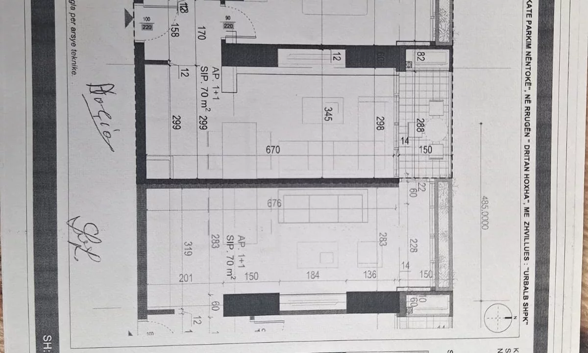 Shtepi ne shitje Apartament ne Tirane, 1+1, Mobilimi Bosh, pa mobiluar, Pagesa 129,500  Euro.