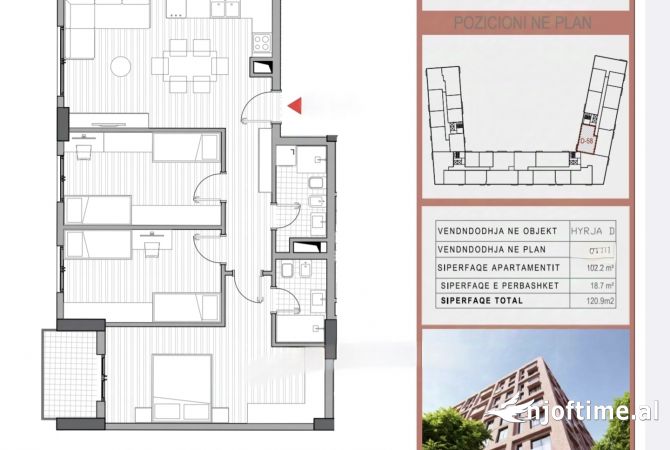 Shtepi ne shitje 3+1 ne Tirane - 163,215 Euro