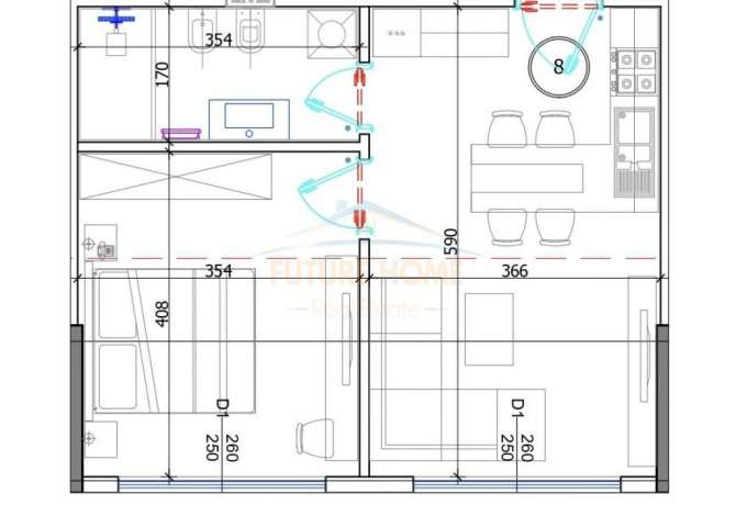 Shtepi ne shitje 1+1 ne Durres - 72,540 Euro